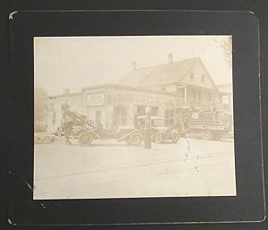 1921 Warrensburgh, NY Garage Photograph, Socony Gasoline