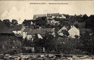 Ansichtskarte / Postkarte Aignay-le-Duc Côte-dOr, Maisons des Roches