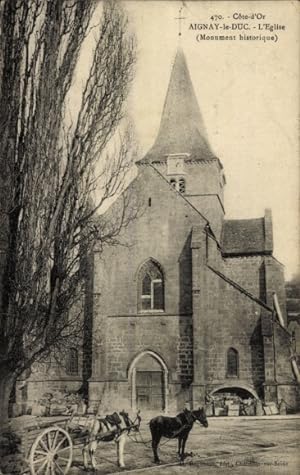 Ansichtskarte / Postkarte Aignay-le-Duc Cote d'Or, Kirche