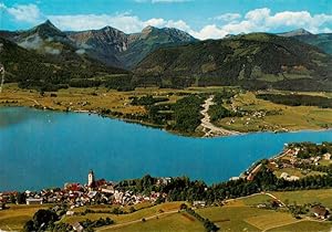 Postkarte Carte Postale 73951366 St Wolfgang Wolfgangsee Oberoesterreich AT Fliegeraufnahme mit Z...