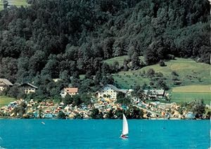 Postkarte Carte Postale 73962924 Au Mondsee Salzkammergut AT Campingplatz Seestern Panorama