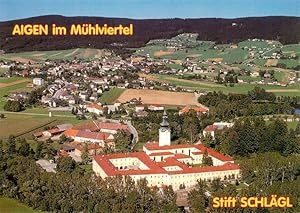 Postkarte Carte Postale 73956845 Aigen Muehlkreis Oberoesterreich AT Fliegeraufnahme mit Stift Sc...