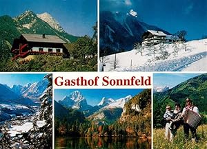 Postkarte Carte Postale 73958593 Hinterstoder Oberoesterreich AT Gasthof Sonnfeld Winteridyll Pan...