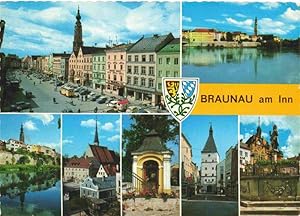 Postkarte Carte Postale 73961525 Braunau Inn AT Motive im Stadtzentrum Partie am Inn