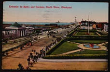 Blackpool Baths Tower Pier 1931 Postcard