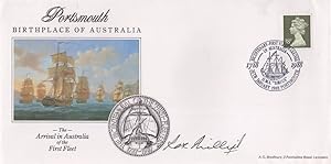 Rex Phillips Military Ship Artist Portsmouth Painting RARE Hand Signed FDC