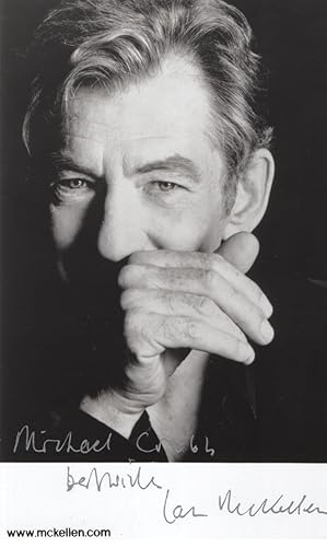Ian McKellen Shakespeare Actor Official Hand Signed Photo