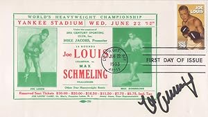 Max Schmeling Joe Louis Boxer Official Rare Hand Signed First Day Cover