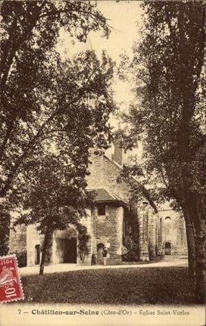 Ansichtskarte / Postkarte Châtillon sur Seine Côte dOr, Kirche Saint-Vorles