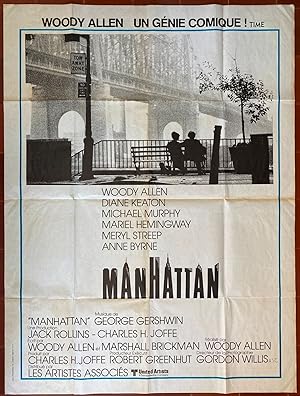 Affiche originale cinéma MANHATTAN Diane Keaton WOODY ALLEN 120x160cm