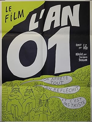 "L'AN 01" Écrit par GéBé et réalisé par Jacques DOILLON en 1972 / Affiche française originale / L...