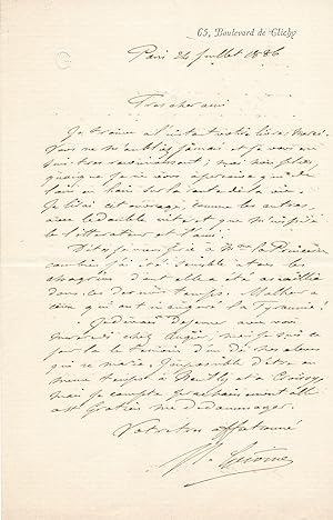 Jean-Léon GÉRÔME lettre autographe signée