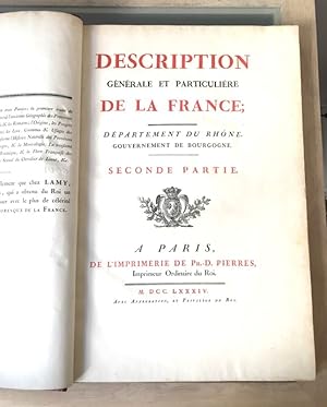 Description générale et particulière de la France - Département du Rhône. Gouvernement de Bourgog...