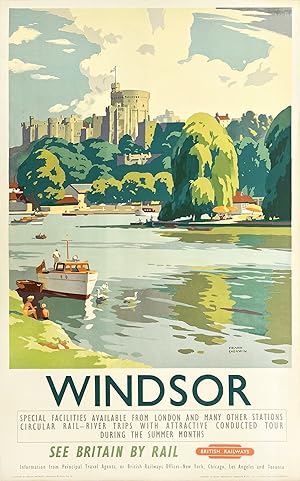 Original Vintage Poster: Windsor, See Britain by Rail