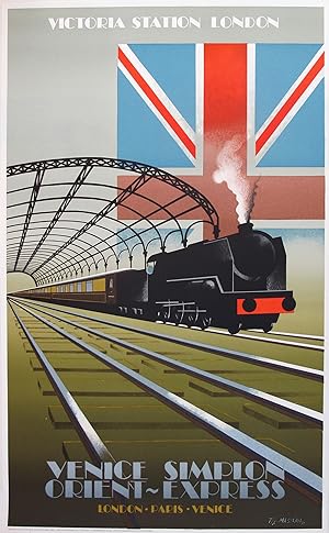 Original Vintage Poster: Venice Simplon Orient-Express - Victoria Station, London