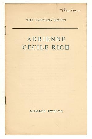 Adrienne Cecile Rich: The Fantasy Poets
