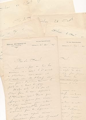 Jacques DUMONT ensemble documents autographes