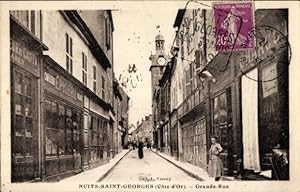 Ansichtskarte / Postkarte Nuits Saint Georges Côte-dOr, Grande-Rue