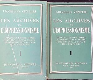 Les archives de l'impressionnisme 2 voll.