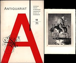Antiquariat. Heft 11/71. 21. Jahrgang. Internationale Zeitschrift für Bücherfreunde. Fachzeitschr...