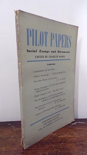 Pilot Papers: Social Essays And Documents: Volume II Number 1