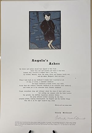 ANGELA'S ASHES. BROADSIDE. 1/50 deluxe broadsheets signed by Frank McCourt