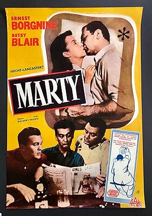 MARTY - Original First Screening Movie Poster, 1955