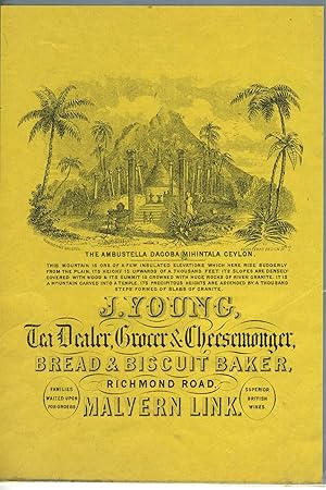 J. Young, Tea Dealer, Grocer & Cheesemonger, (Richmond Road, Malvern Link), handbill