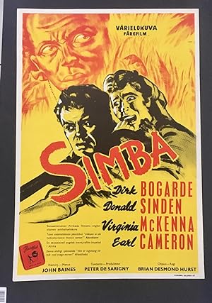 SIMBA - Vintage First Screening Movie Poster, 1956