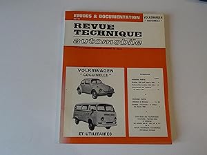 Etudes & Documentation de la Revue Technique Automobile Volkswagen Coccinelle Karmann-Ghia et Uti...