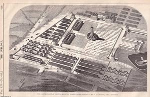 1854 : The Metropolitan Cattle Market, Copenhagen Fields, London. J.B. Bunning, Architect. An ori...