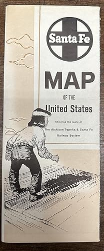 Geographically Correct Map of the United States issued by the Athison, Topeka, and Santa Fe Railw...