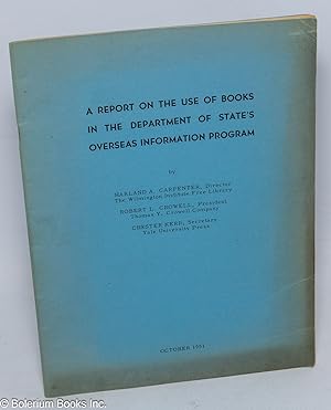 A Report on the Use of Books in the Department of State's Overseas Information Program