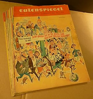 Eulenspiegel - Zeitschrift für Satire und Humor, fast kpl. 9. bzw. 17. Jahrgang [es fehlen die # ...