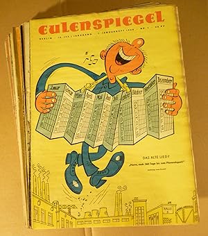 Eulenspiegel - Zeitschrift für Satire und Humor, unkompletter 15. bzw. 23. Jahrgang [mit 9 fehlen...