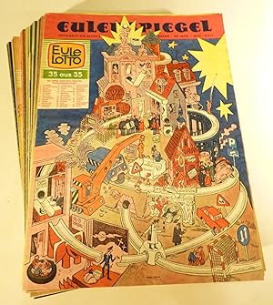 Eulenspiegel - Zeitschrift für Satire und Humor, 22. bzw. 30. Jahrgang [mit 3 fehlenden Heften].