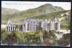 Holyrood Palace Arthur's Seat 1911 Postcard