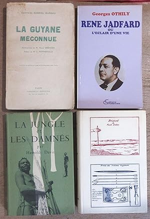 LOT de 4 livres sur La Guyane : La Guyane Méconnue + René Jadfard ou l'éclair d'une vie + La Jung...