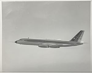 Circa 1960 Glossy Black and White Press Photo of a Convair 880 Jet