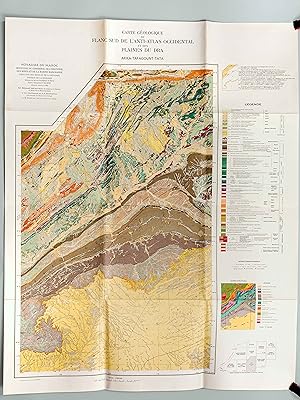 Carte géologique du Flanc Sud de l'Anti-Atlas occidental et des Plaines du Dra. Akka - Tafagount ...