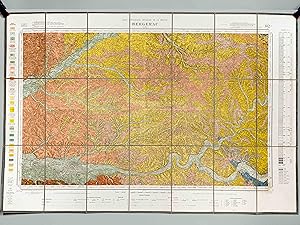 Bergerac. Carte topographique de l'Etat-Major. Carte géologique détaillée