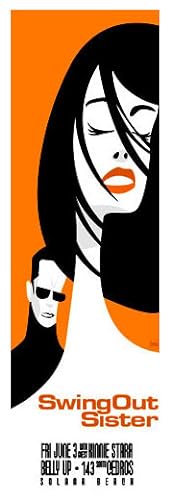 2005 American Concert Poster, Swing Out Sister (Belly Up)