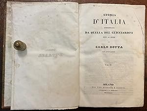 Storia d'Italia continuata da quella del Guicciardini sino al 1814, con annotazioni. Tomo II