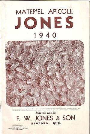 Materiel Apicole Jones 1940