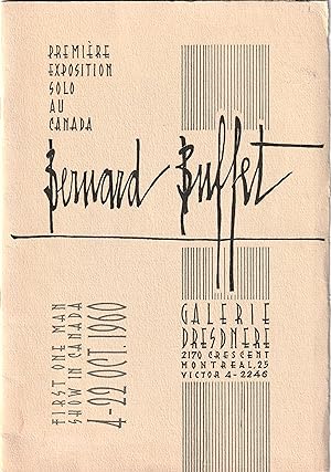 Première exposition solo au Canada Bernard Buffet