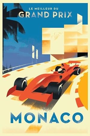 2015 Contemporary Danish Poster, Monaco Grand Prix