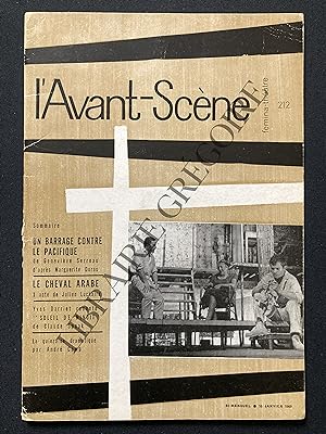 L'AVANT-SCENE-N°212-15 JANVIER 1960-UN BARRAGE CONTRE LE PACIFIQUE-LE CHEVAL ARABE
