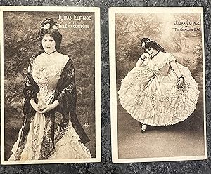 Two postcards of Julian Eltinge in "The Crinoline Girl"