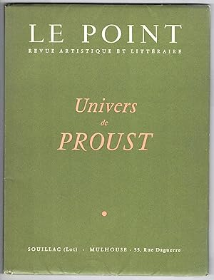 Univers de Proust. Le Point LV/LVI 1959.
