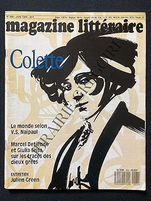 MAGAZINE LITTERAIRE-N°266-JUIN 1989-COLETTE